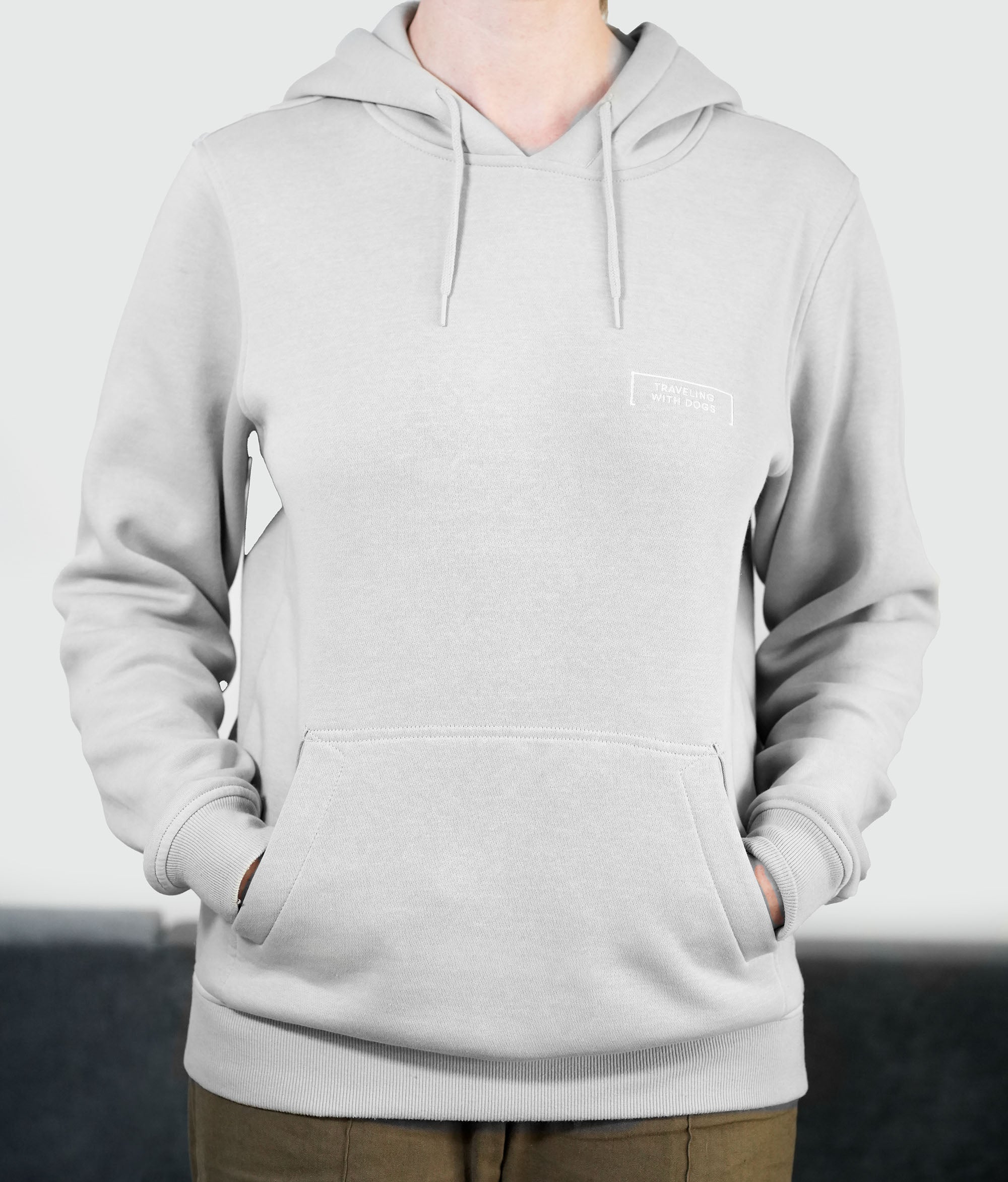 Kapuzen-Pulli „Traveling with Dogs“